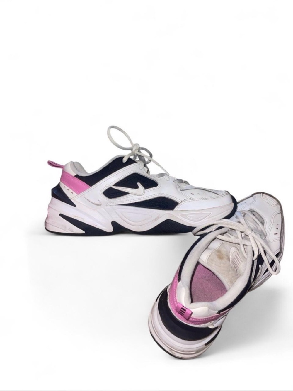 Nike M2K Techno white pink trainers